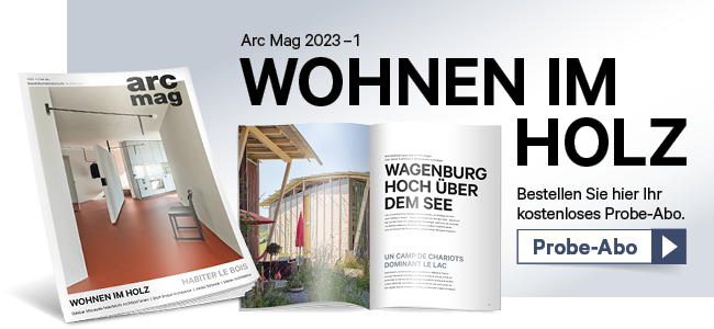 Das Architekturmagazin Arc Mag legt den Fokus auf die Schweizer Architekturlandschaft. Pro Ausgabe wird ein architektenrelevantes Thema beleuchtet, indem thematisch passende Bauprojekte in Text, Bild und Planmaterial vorgestellt werden.